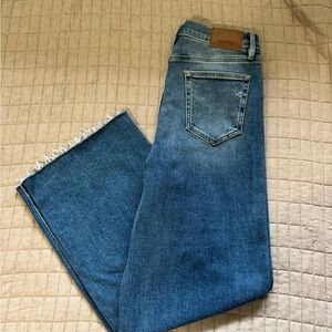 High Rise Blue Jeans with Classic Style
